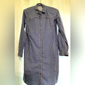 Orvis Blue Gingham Dress SMALL
